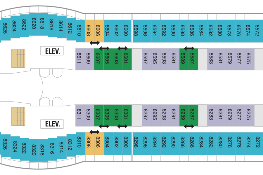 Royal Carribbean Deck plan Adventure of the Seas DECK08.png